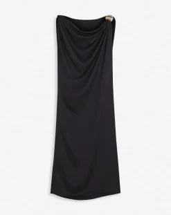Sale Arpège ring draped silk dress Women Dresses