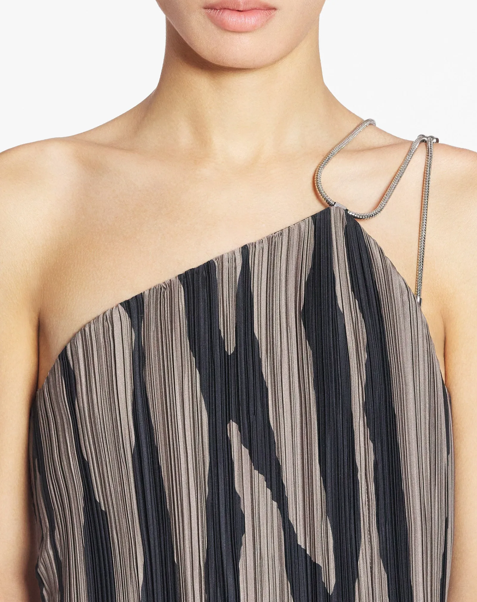 Outlet Asymmetrical cascade-effect dress Women Dresses