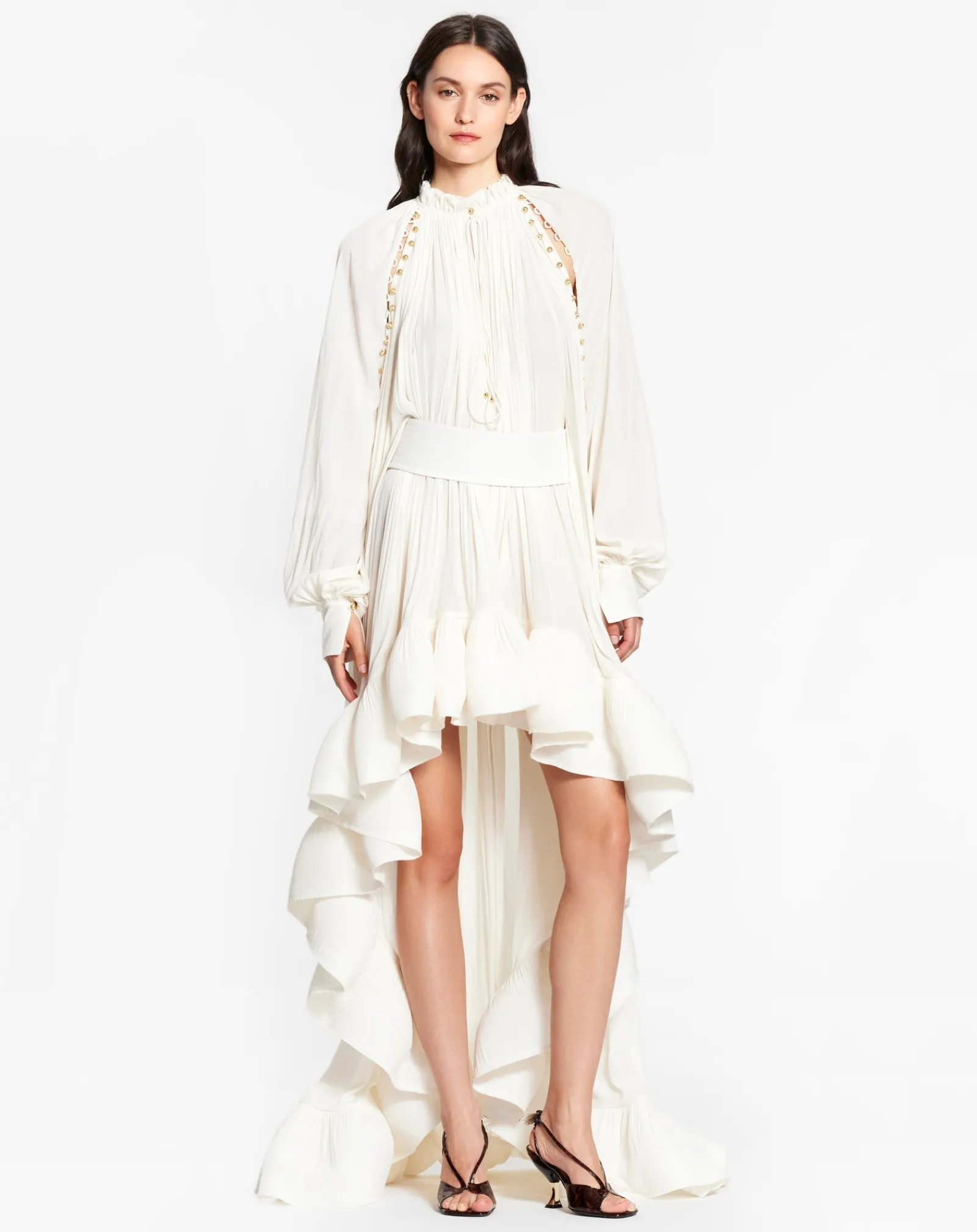 Sale Asymmetrical charmeuse dress Women Dresses