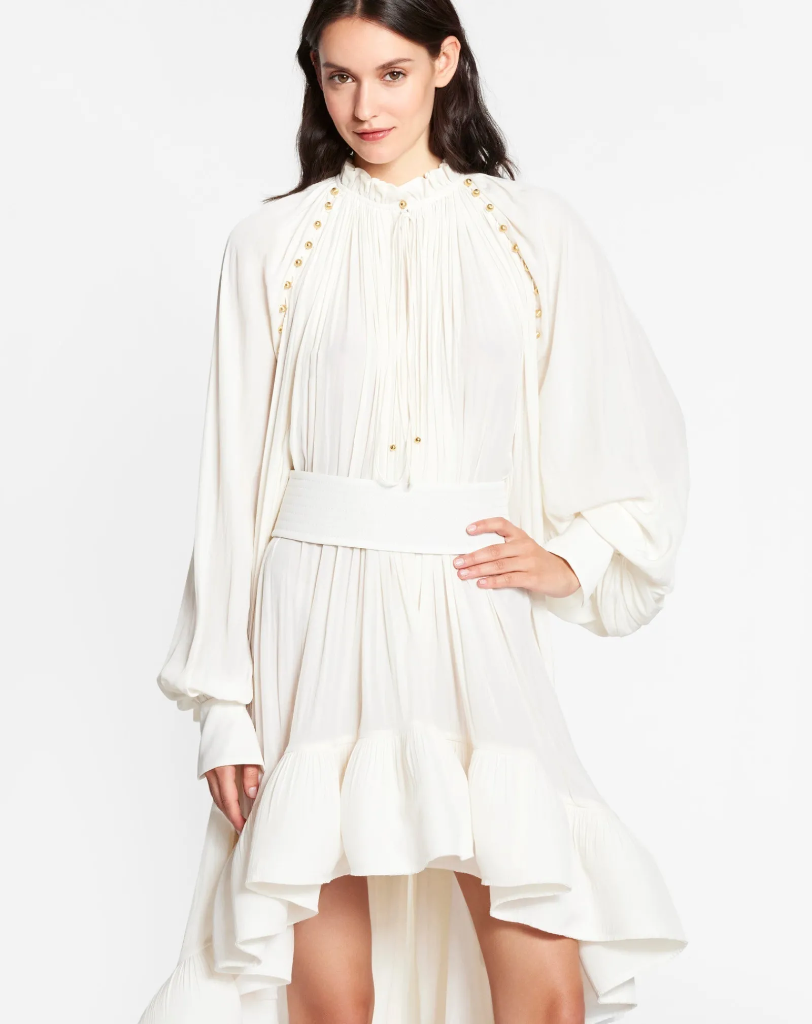 Sale Asymmetrical charmeuse dress Women Dresses