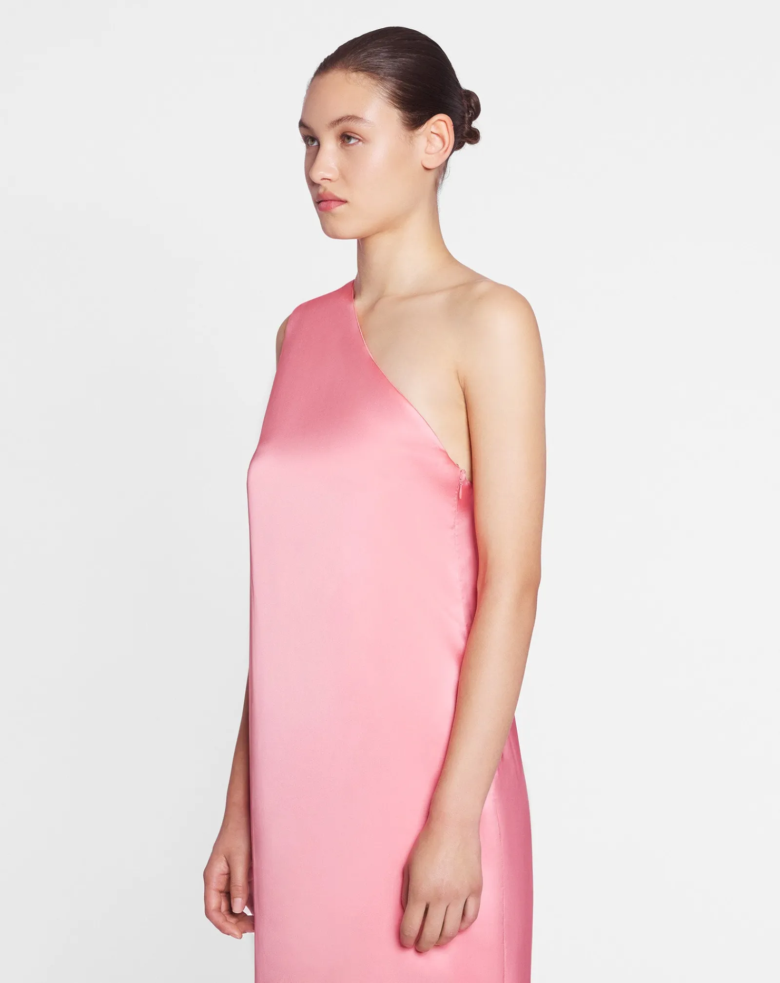 Discount Asymmetrical long dress with ribbon detail Women Dresses