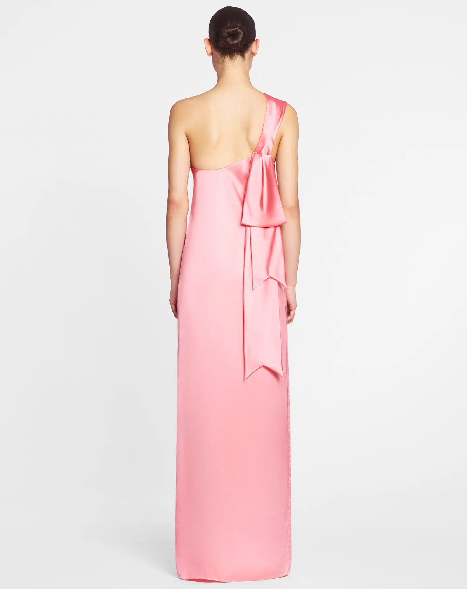 Discount Asymmetrical long dress with ribbon detail Women Dresses