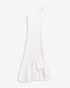 Asymmetrical pleated dress Women Dresses