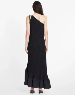 New Asymmetrical pleated dress Women Dresses