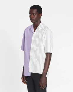 Sale Asymmetrical striped shirt Shirts