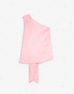 Outlet Asymmetrical top with ribbon detail Women Tops