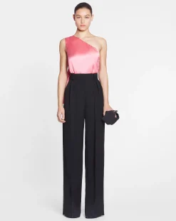 Outlet Asymmetrical top with ribbon detail Women Tops