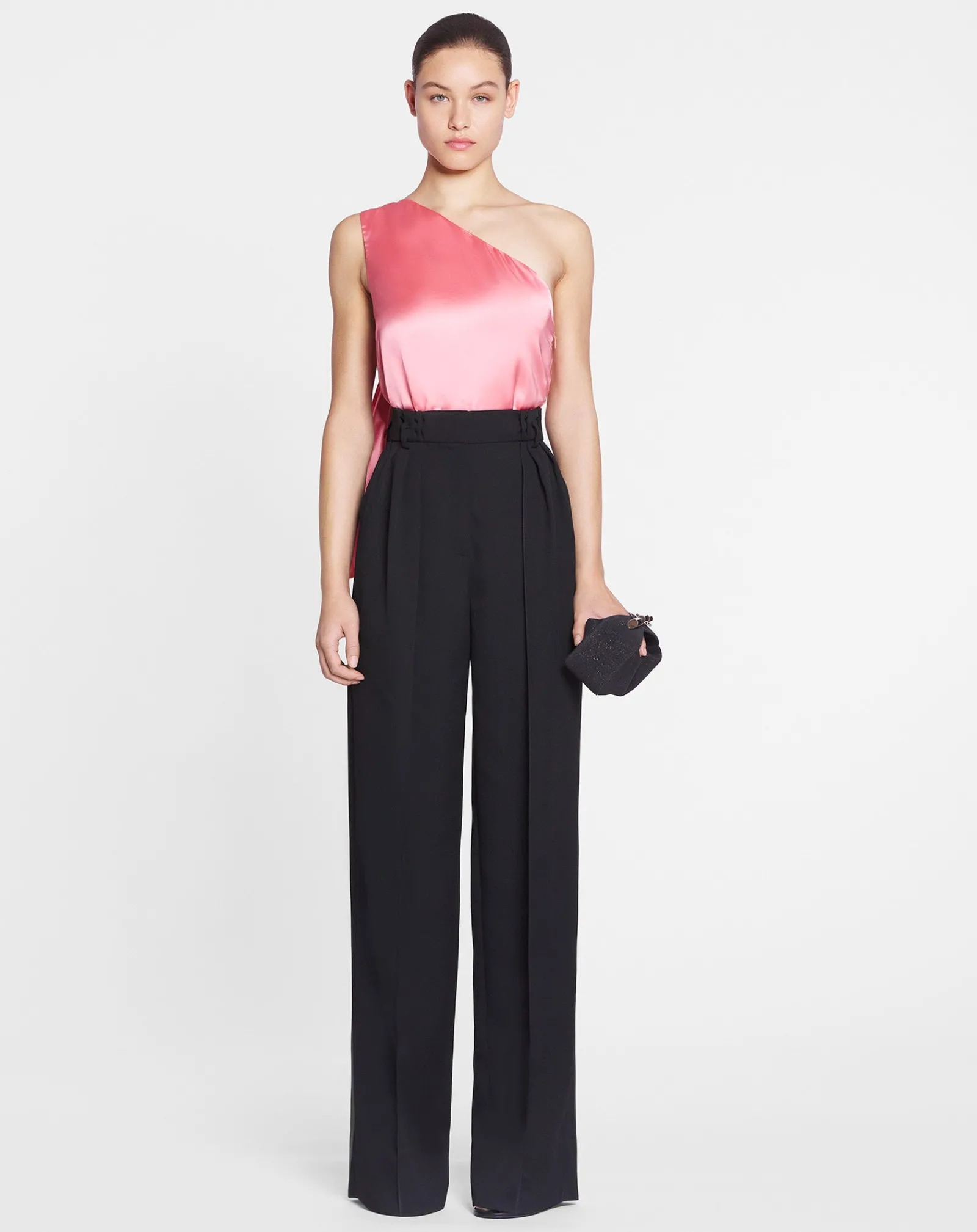 Outlet Asymmetrical top with ribbon detail Women Tops