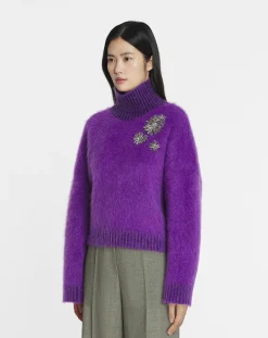 Discount Brushed mohair sweater Women Knitwear