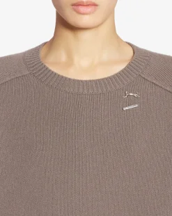 Hot Cape sweater with a cat pin Women Knitwear