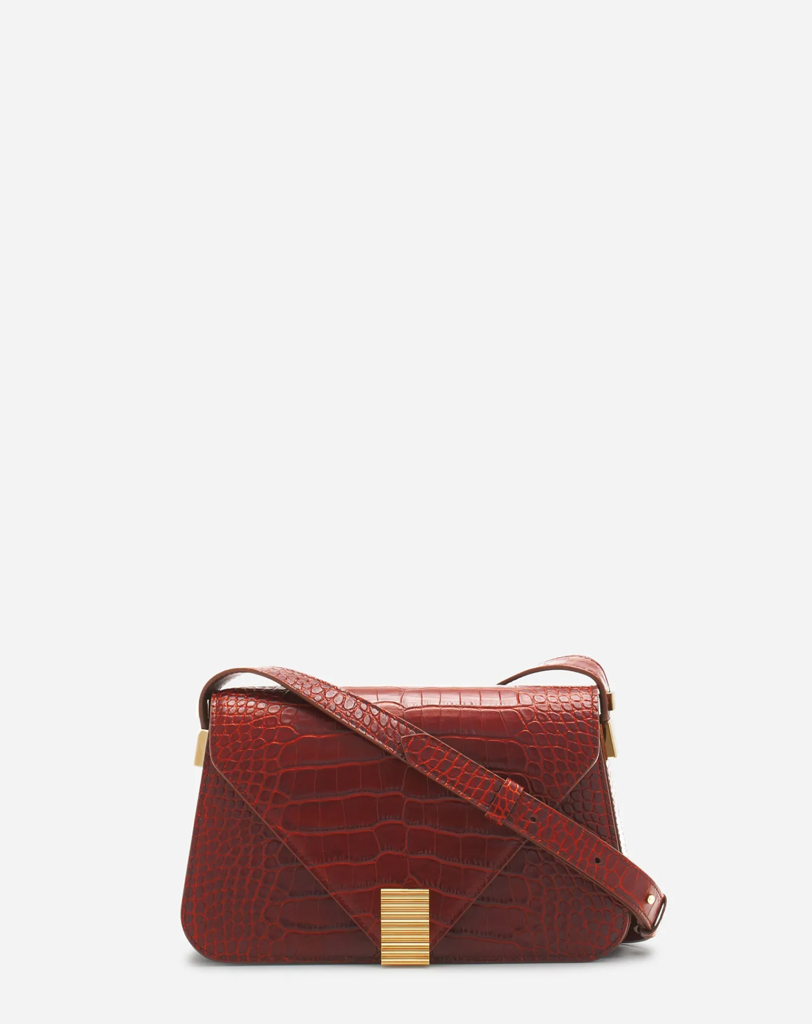 New Concerto arpège bag in crocodile-effect leather Women Concerto