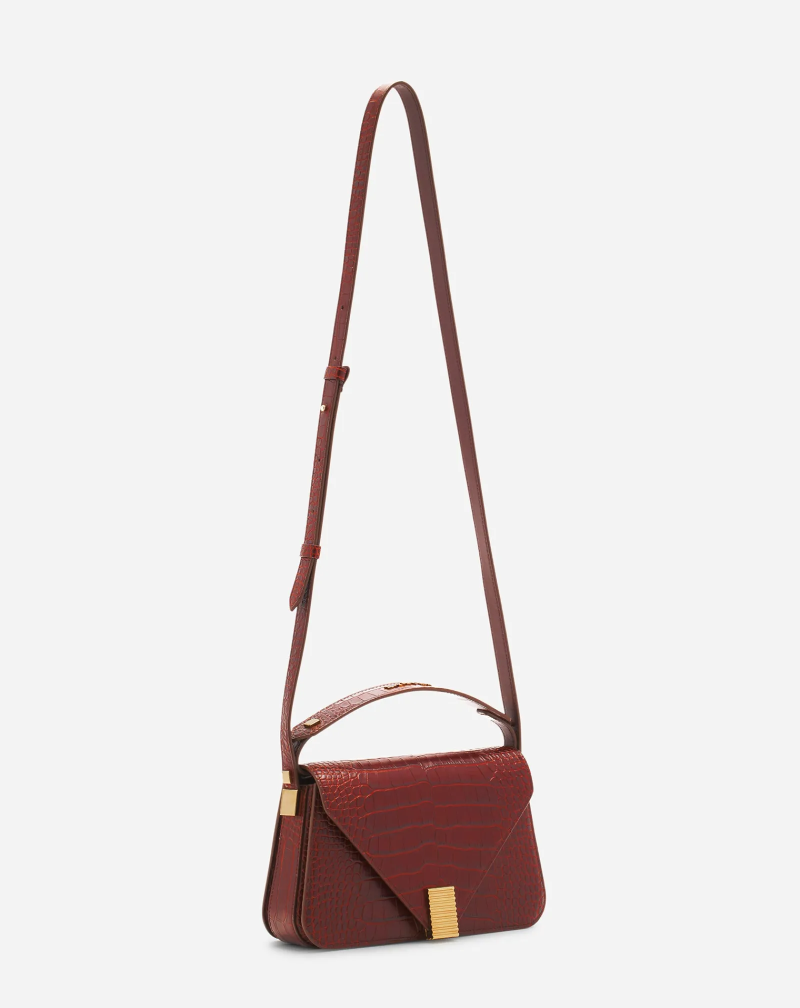 New Concerto arpège bag in crocodile-effect leather Women Concerto