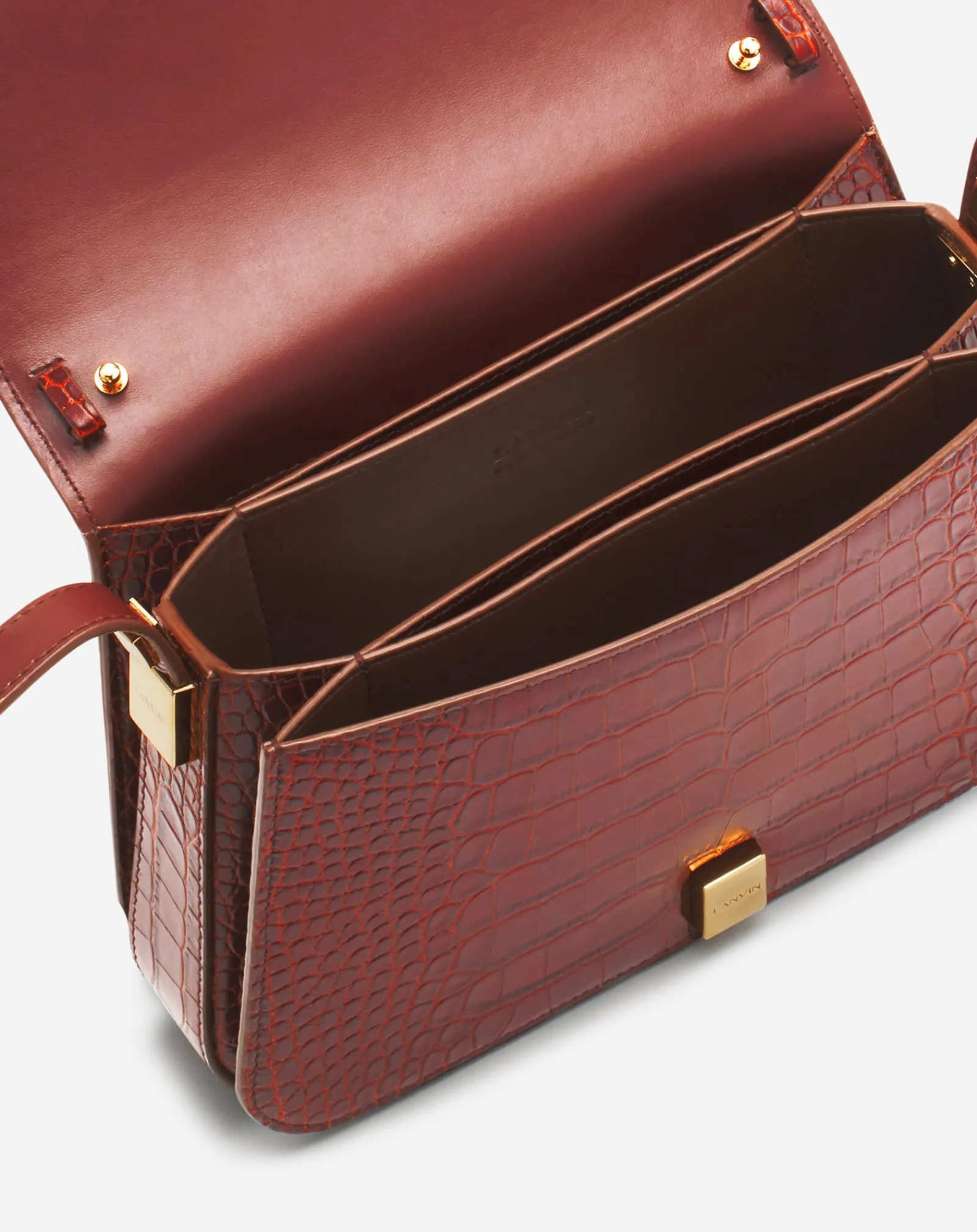 New Concerto arpège bag in crocodile-effect leather Women Concerto