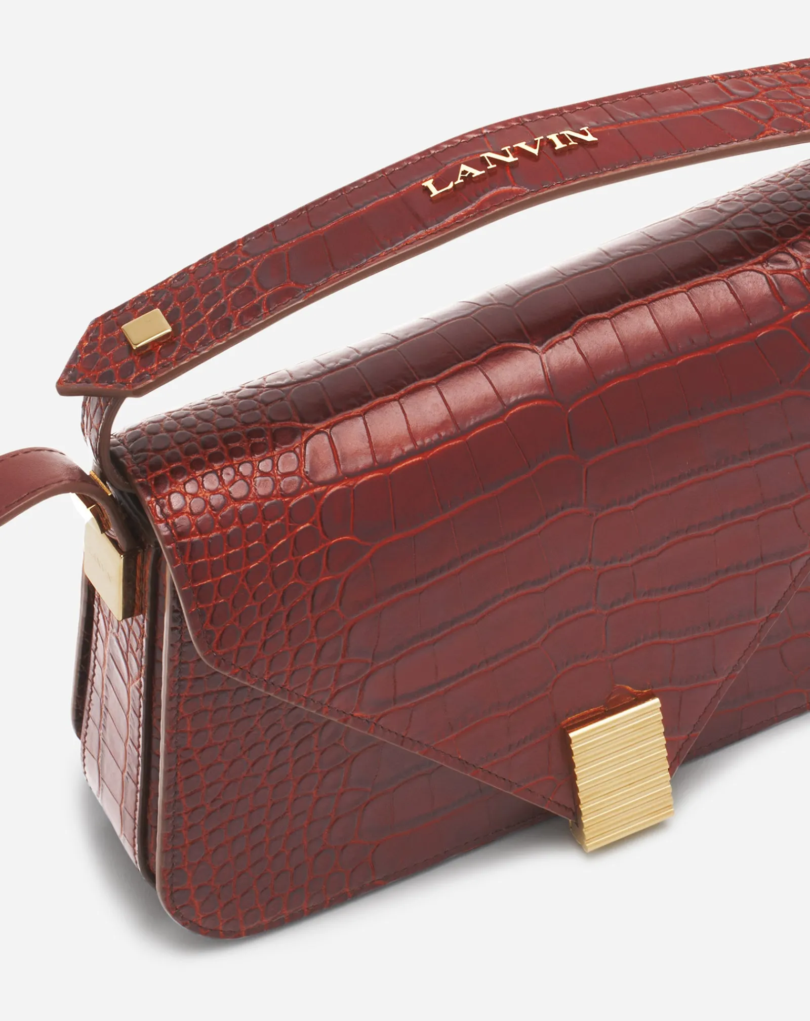 New Concerto arpège bag in crocodile-effect leather Women Concerto