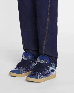 New Curb sneakers in metallic leather Curb