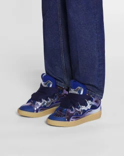 New Curb sneakers in metallic leather Women Sneakers