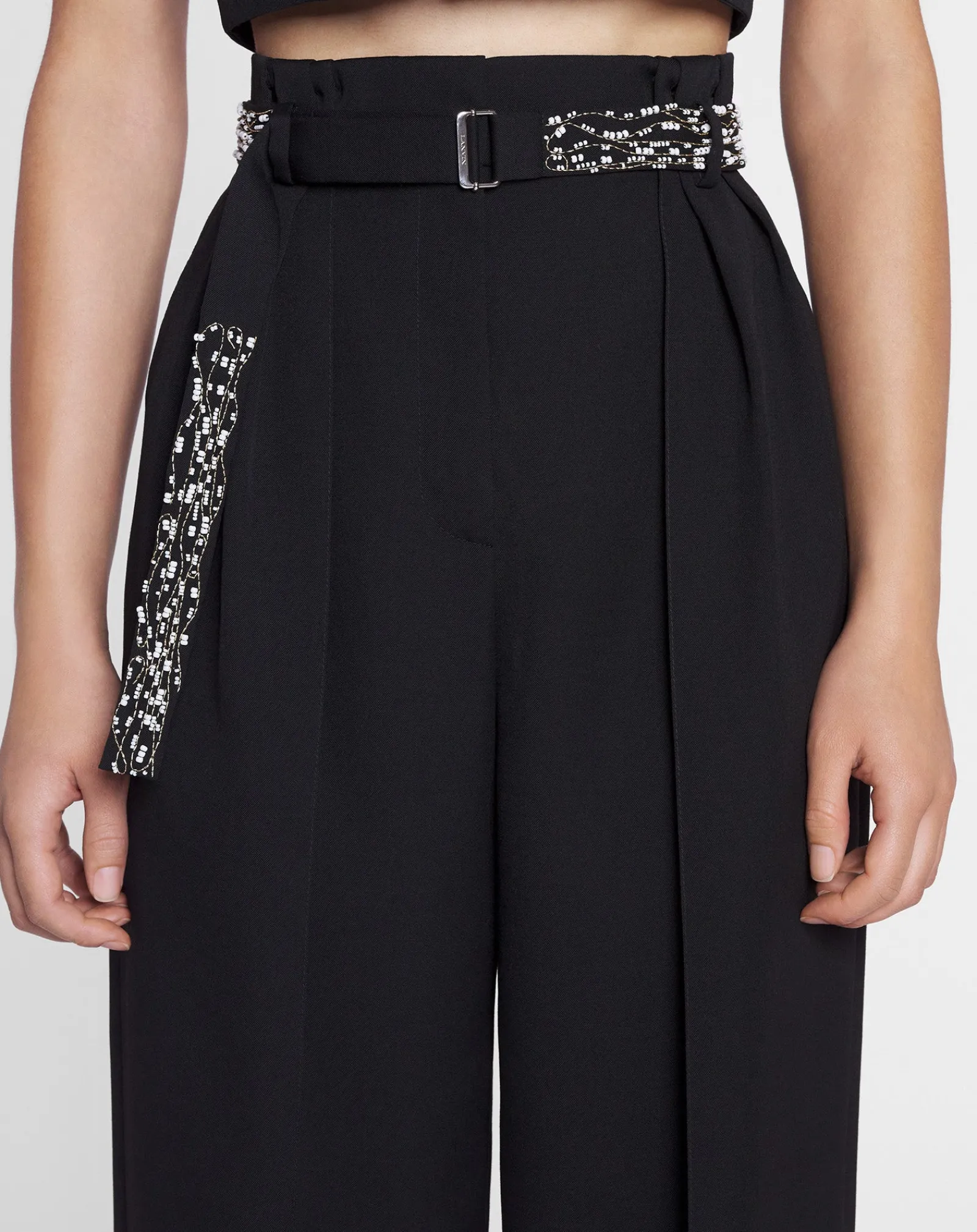 Sale Embroidered wide-leg pants Women Pants