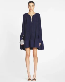 Flared pleated dress Women Dresses