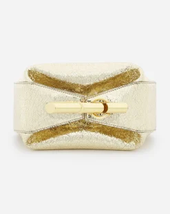 New Haute séquence clutch bag in crackled metallic leather Women Mini Bags & Clutches