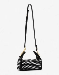 Outlet Haute séquence leather clutch bag with rhinestones Women Mini Bags & Clutches