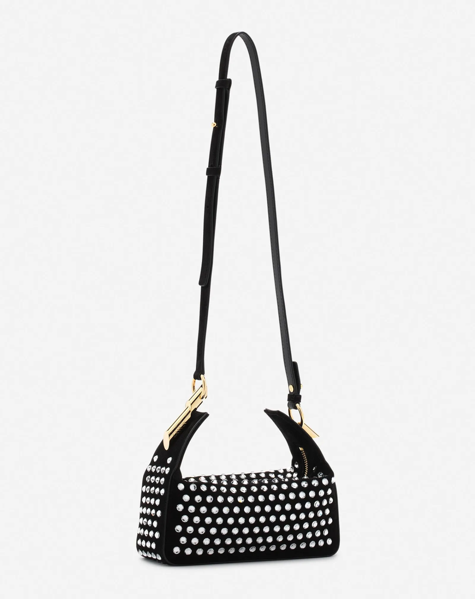 Online Haute séquence leather clutch bag with rhinestones Women Crossbody Bags & Shoulder Bags