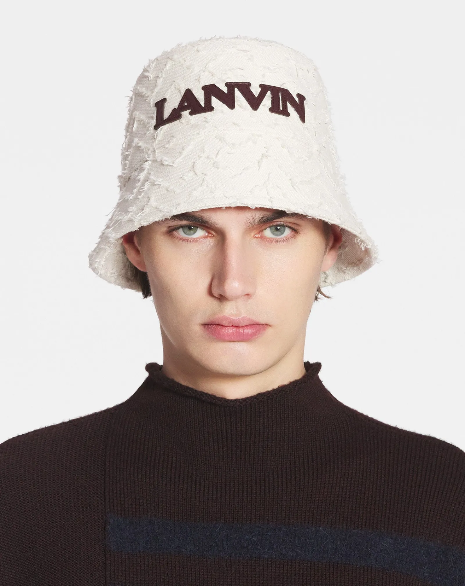 Outlet Herringbone motif bucket hat Hats