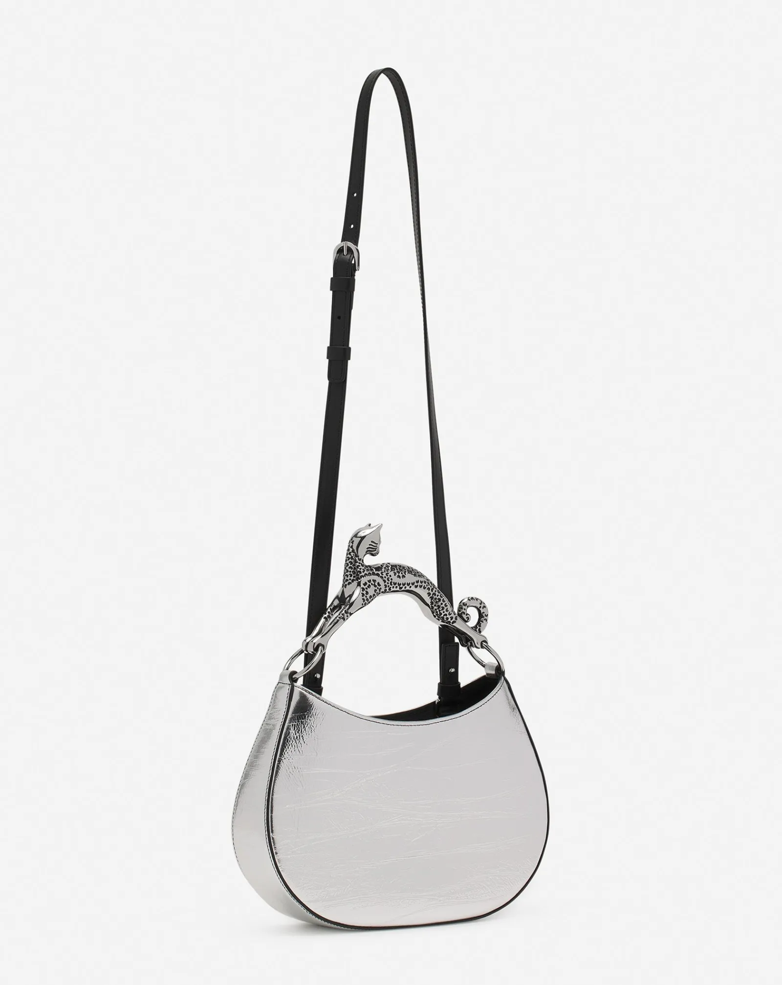 Online Hobo cat bag in metallic leather Women Hobo