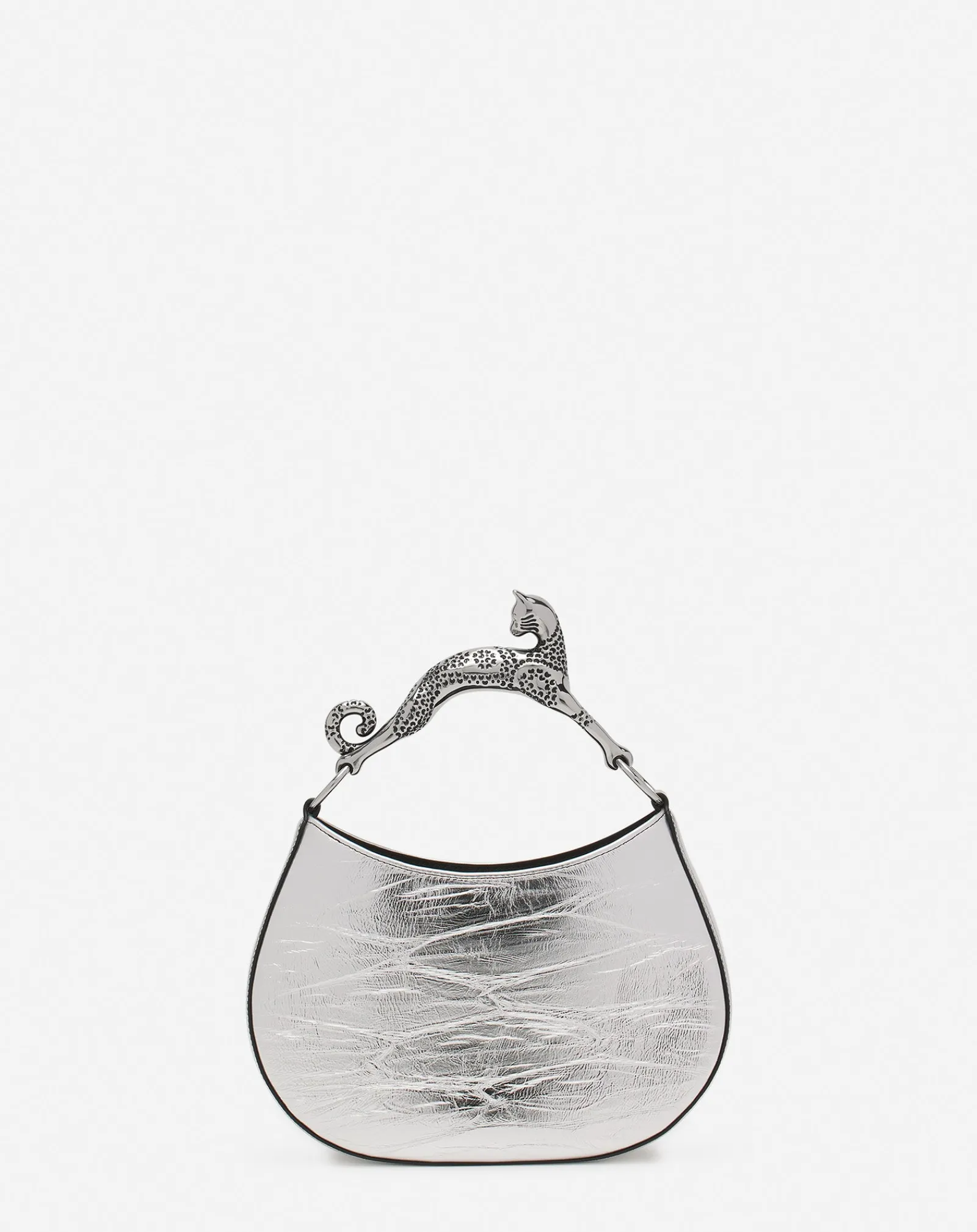 Online Hobo cat bag in metallic leather Women Hobo