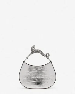 Hobo cat bag in metallic leather Women Tote Bags & Top Handle Bags