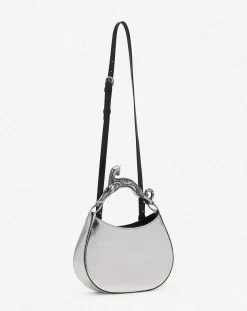 Hobo cat bag in metallic leather Women Tote Bags & Top Handle Bags