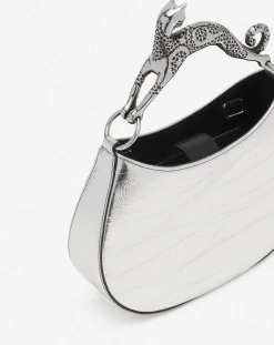 Hobo cat bag in metallic leather Women Tote Bags & Top Handle Bags