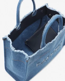 Outlet In&out mm tote bag in denim Women Tote Bags & Top Handle Bags