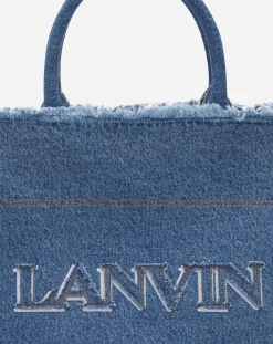 Outlet In&out mm tote bag in denim Women Tote Bags & Top Handle Bags