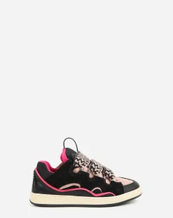 Outlet Lace-up leather sneakers Girls (4-12 Years)
