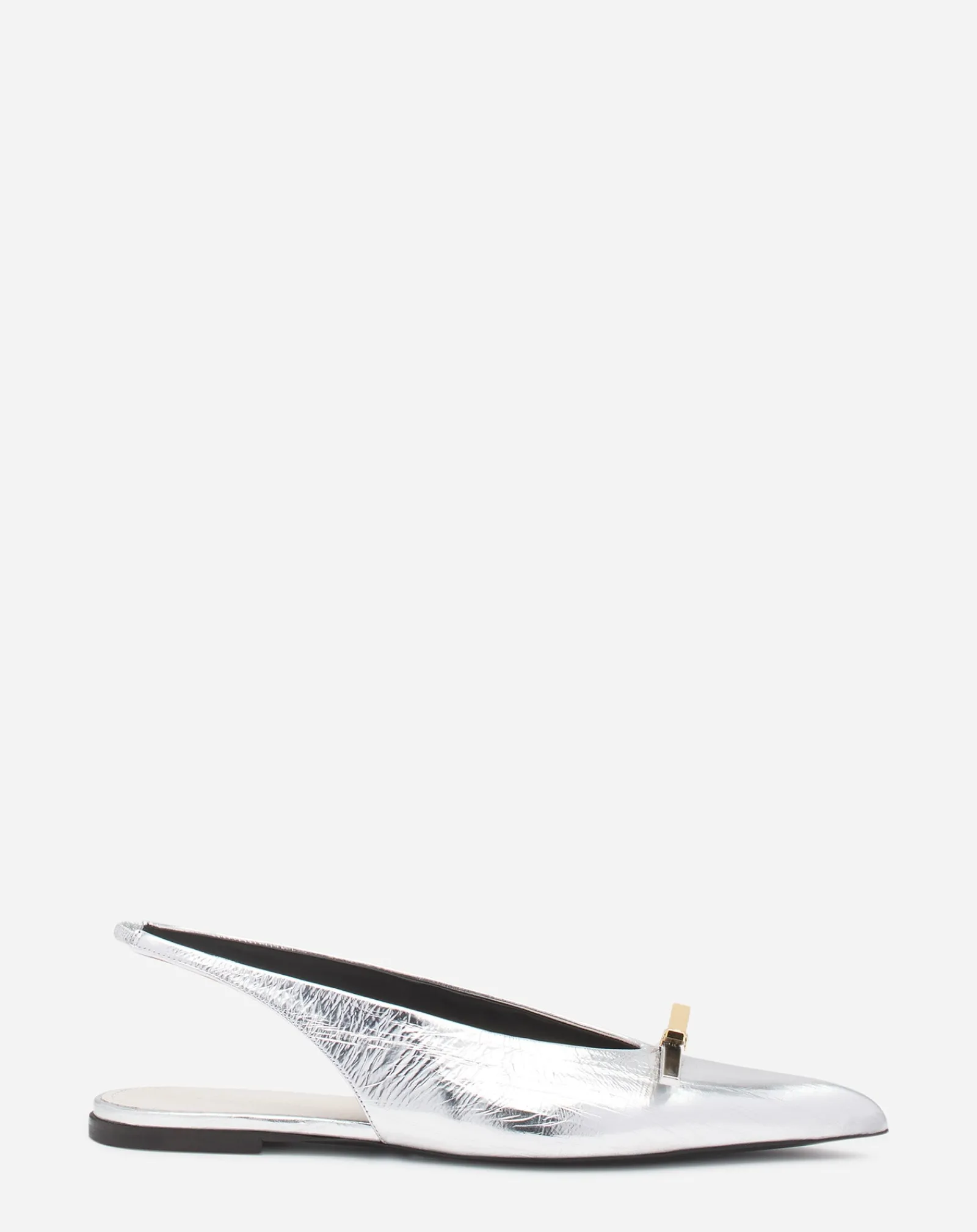 Sale bow slingback in metallic leather Women Ballerinas