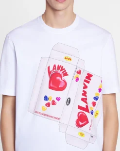 Clearance candy print straight fit t-shirt T-shirts & Polos
