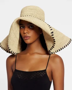 New capeline hat in raffia Women Hats