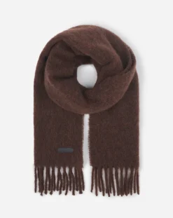 Sale fringed scarf in wool Scarves