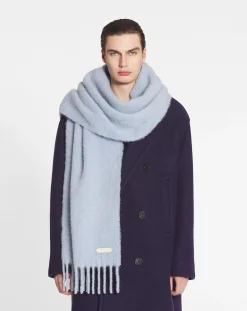 fringed scarf in wool Scarves
