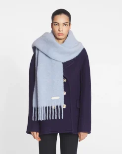 Best fringed scarf in wool Women Silks & Scarves