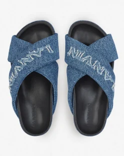 Outlet tinkle sandals in denim Women Sandals & Mules