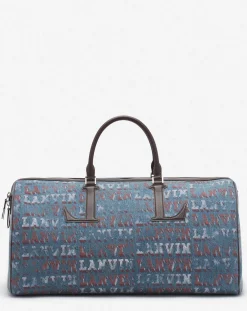 Best x future denim travel bag with logo print Tote Bags