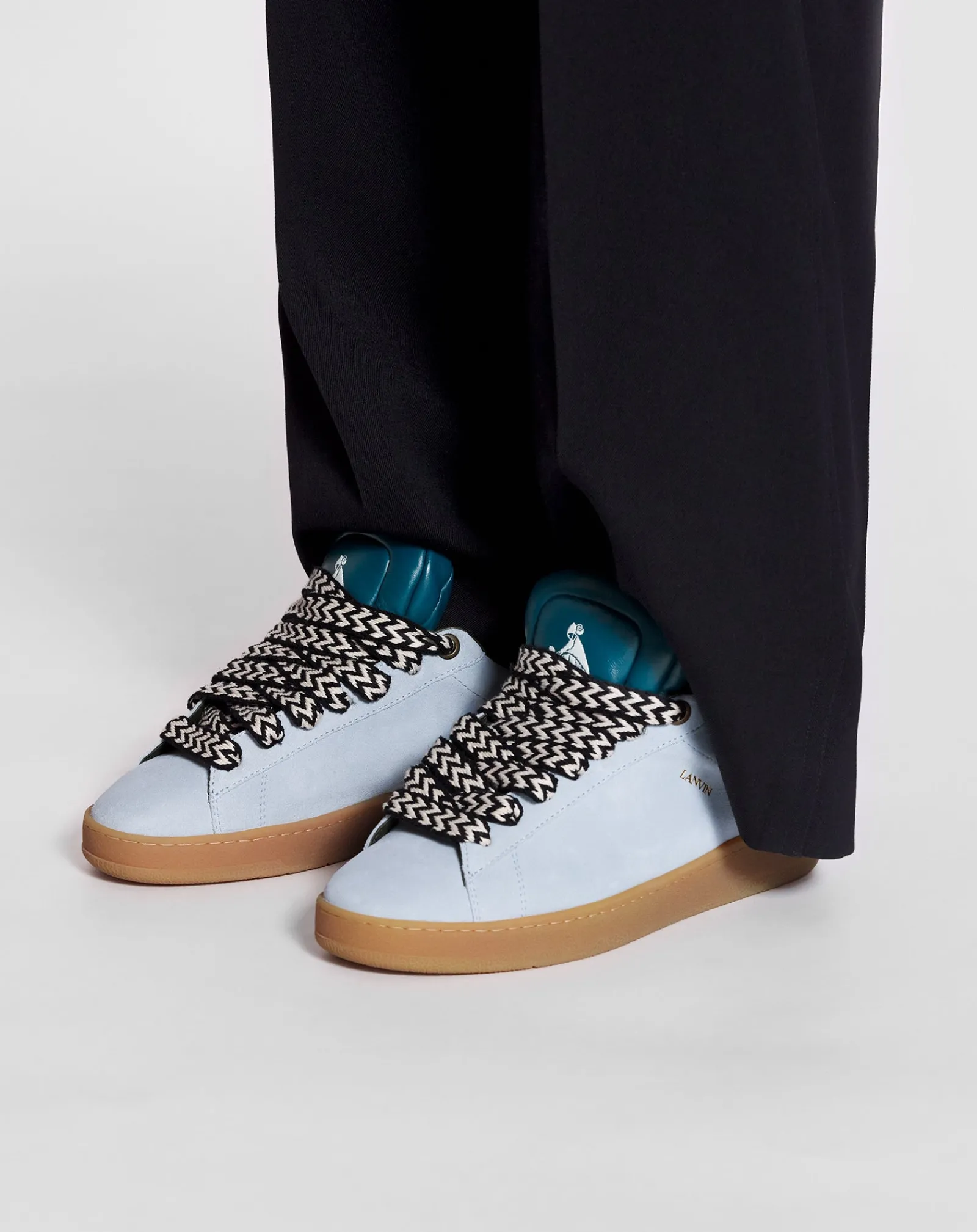 x future hyper curb sneakers in leather and suede for women Women Sneakers