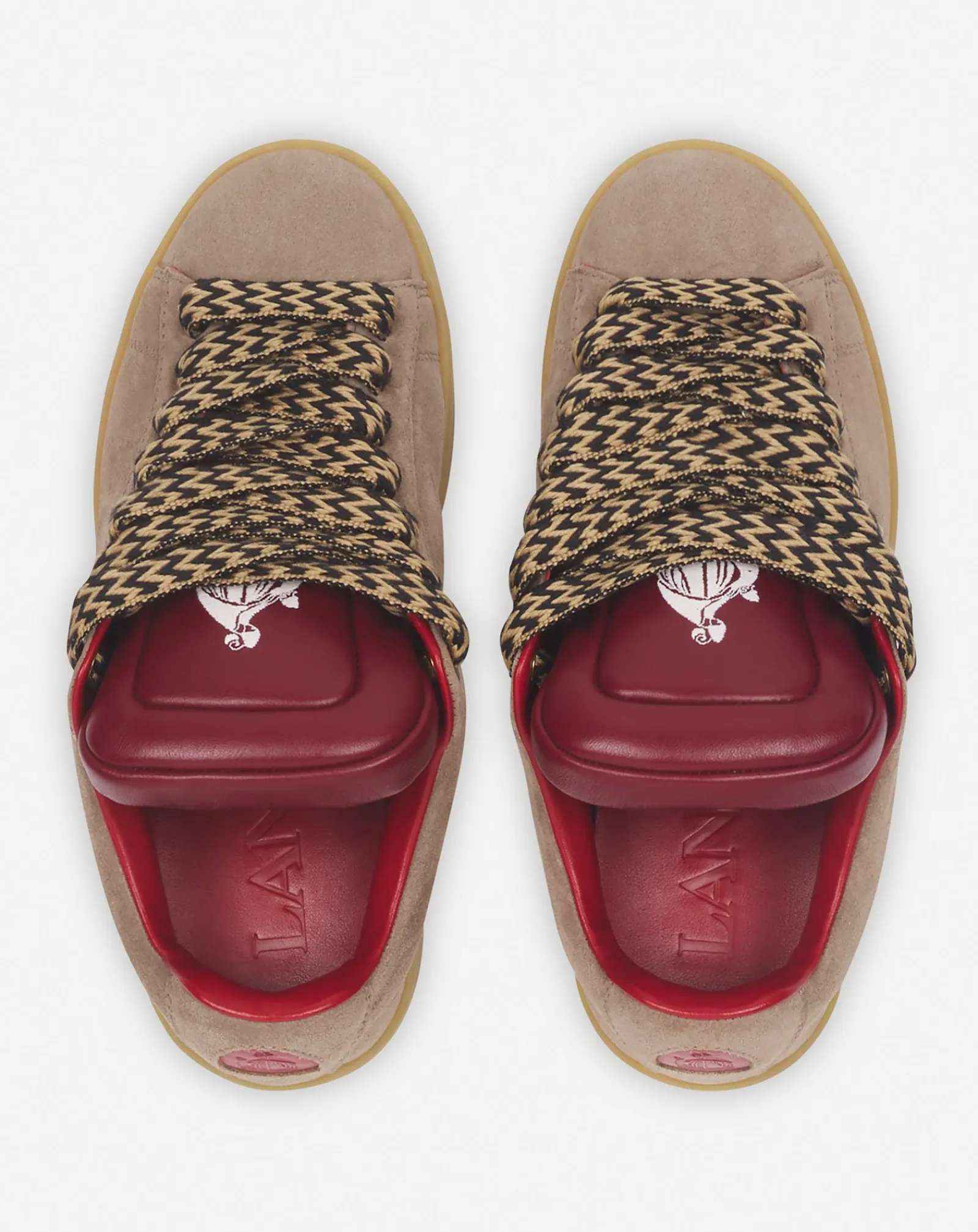 Outlet x future hyper curb sneakers in leather and suede for men Sneakers