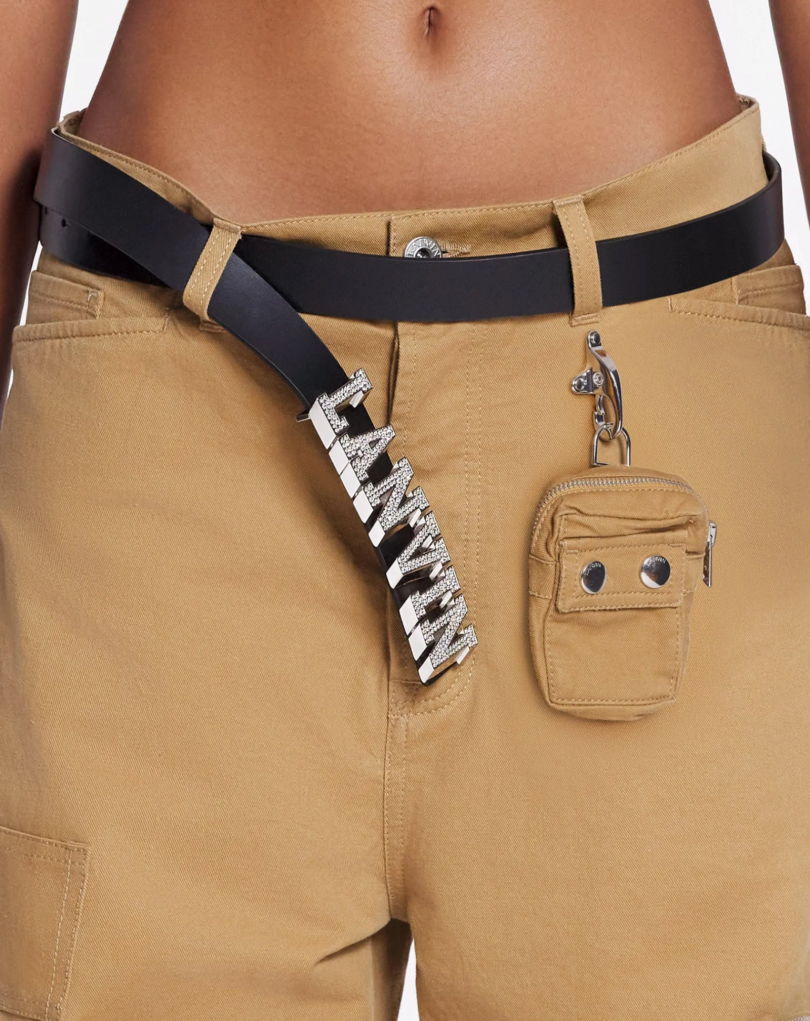 Clearance x future leather belt with rhinestones Women Belts
