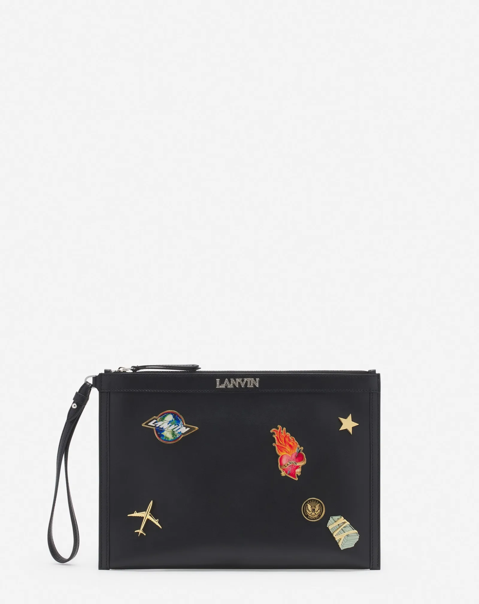 Clearance x future leather clutch with pins Wallets & Small Leather Goods