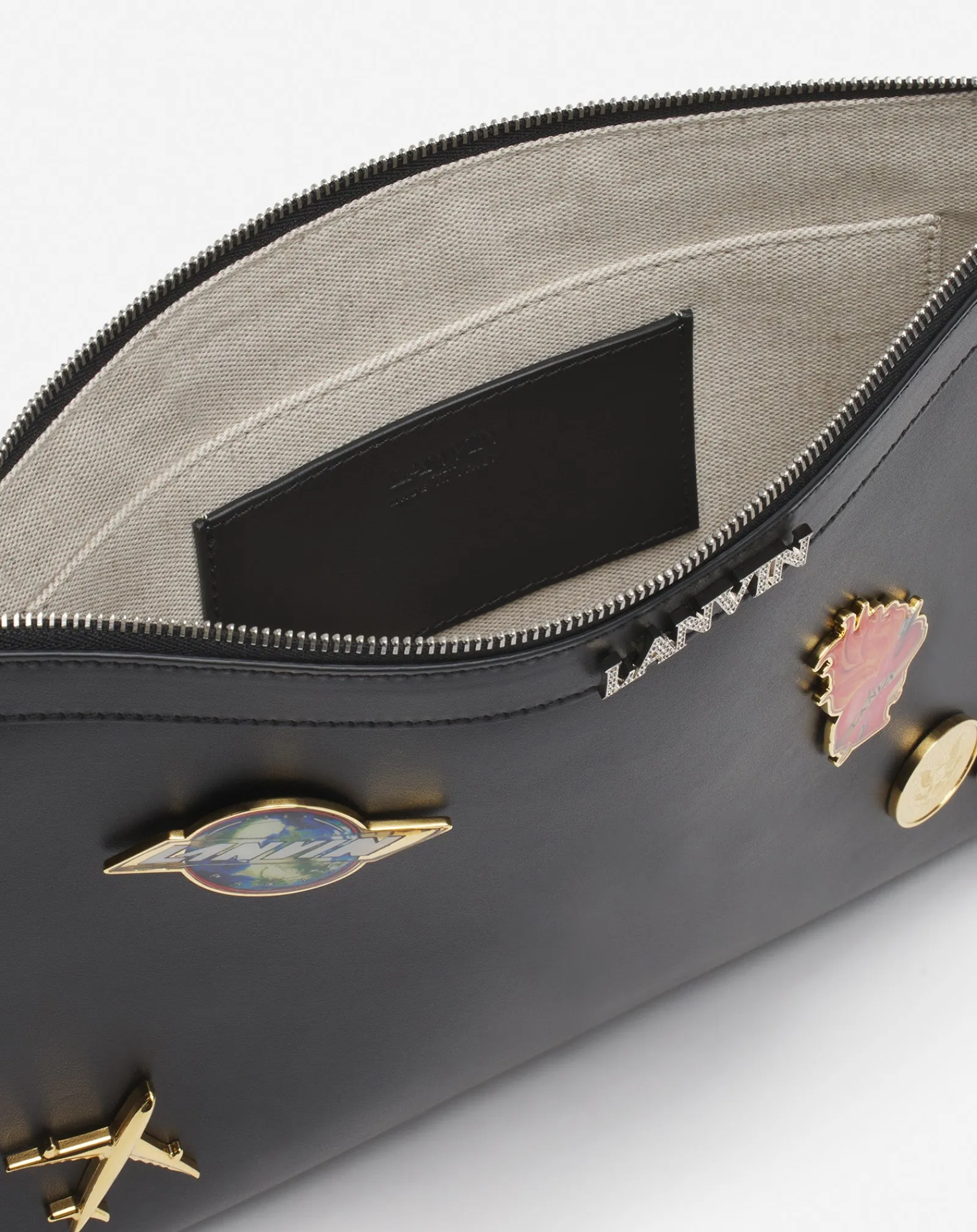 Clearance x future leather clutch with pins Wallets & Small Leather Goods