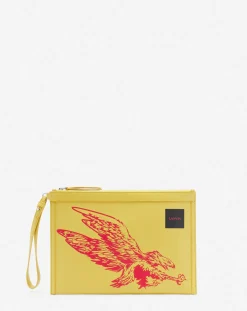 Best x future leather clutch with eagle print Wallets & Small Leather Goods