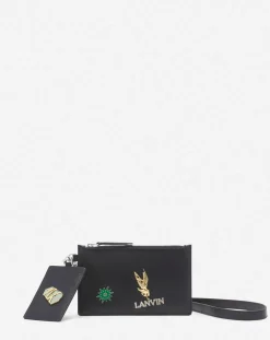 Best x future leather double clutch with pins Wallets & Small Leather Goods