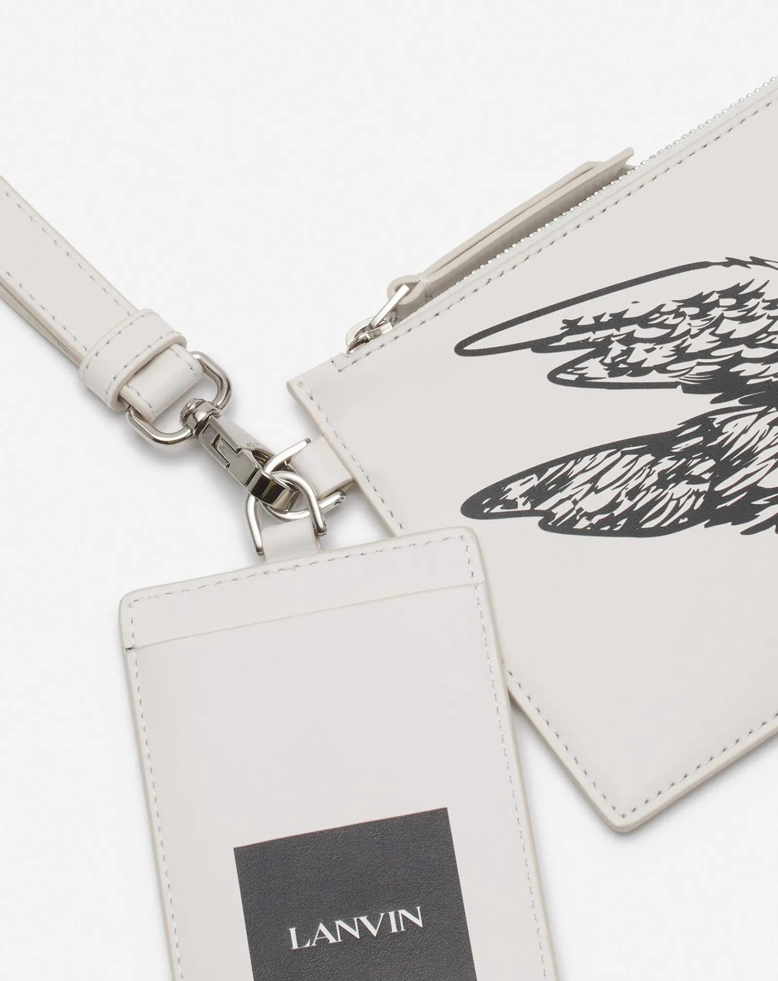 Sale x future leather double clutch with eagle print Wallets & Small Leather Goods